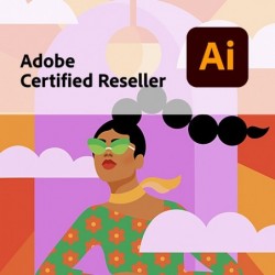 Productafbeelding met het logo van Illustrator en Cerfitied Adobe Reseller.