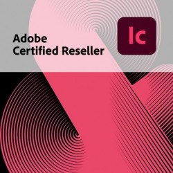 Productafbeelding met het logo van InCopy en Cerfitied Adobe Reseller.