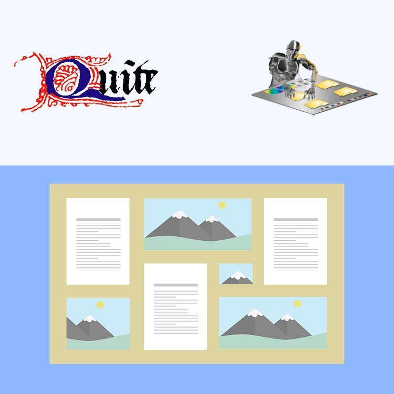 Productafbeelding met het logo van Hot Imposing 5 en Quite software.