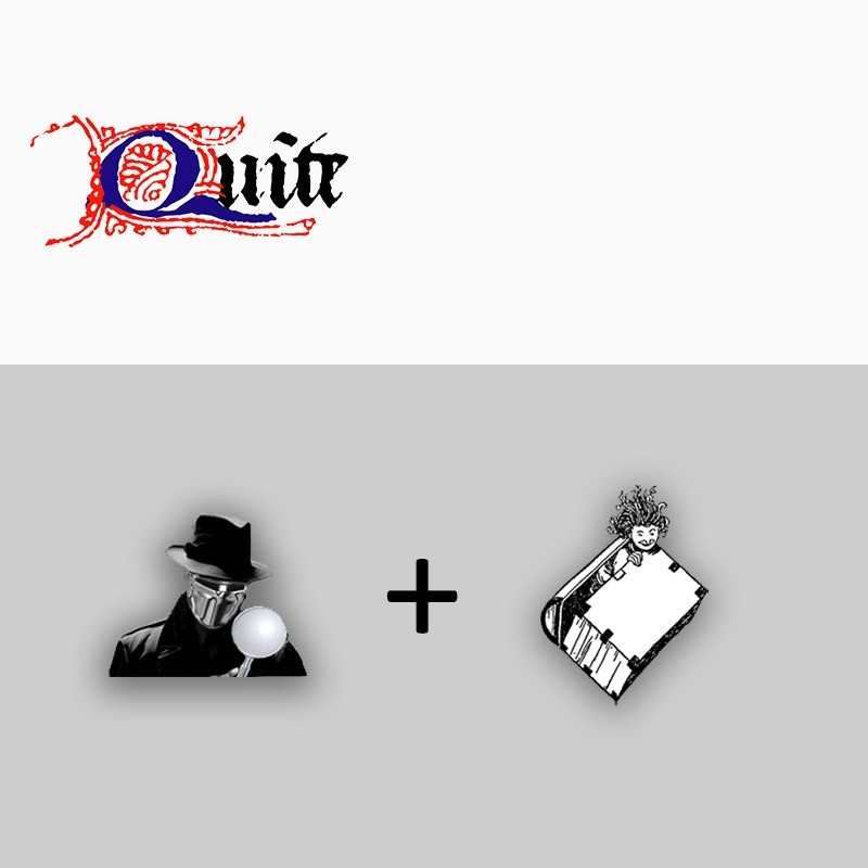 Productafbeelding met het logo van Quite Suite 1 en Quite software.