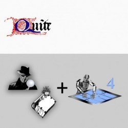 Productafbeelding met het logo van Quite Suite 2 en Quite software.