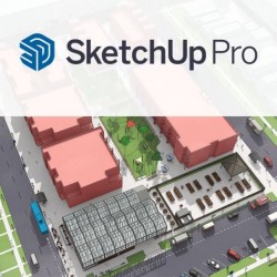Productafbeelding met het logo van SketchUp Pro 2023