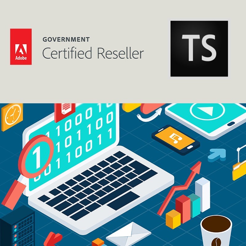Productafbeelding met het logo van TechnicalSuit en Adobe Gold Reseller.