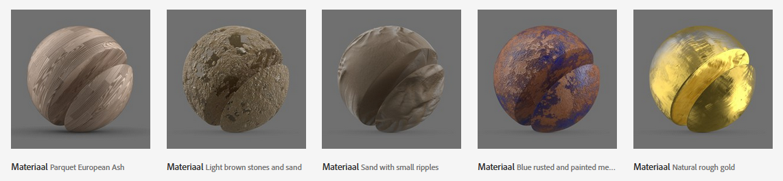 Stock materialen voor Dimension