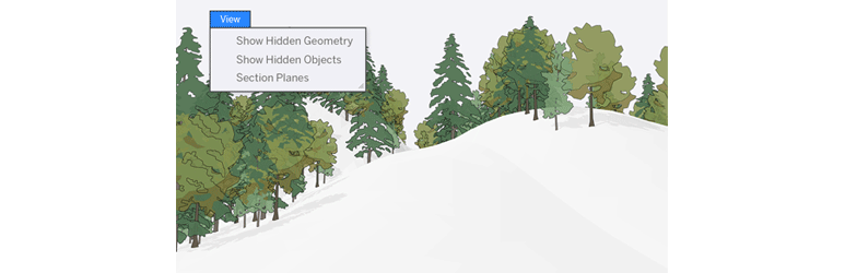 Controle over verborgen voorwerpen in SketchUp Pro