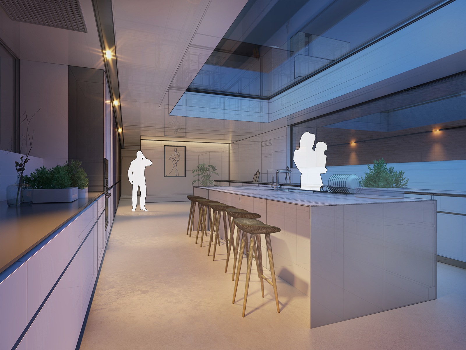 Interieur ontwerpen met V-ray voorbeeld